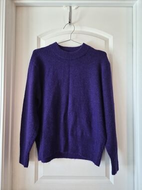 H&M Deep Purple Crewneck Sweater